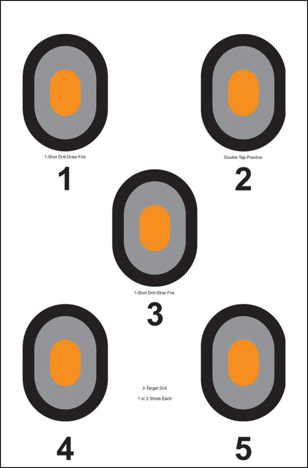 116051 Action Target 530OC100 Bullseye Paper 23″ x 35″ 100 Per Box