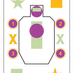 Action Target AGG100 A Girl & A Gun IDPA Paper Target 23 x 35 100/Box