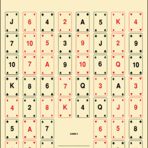Action Target CARD1100 Playing Card Target 22.5×24 100 Pack