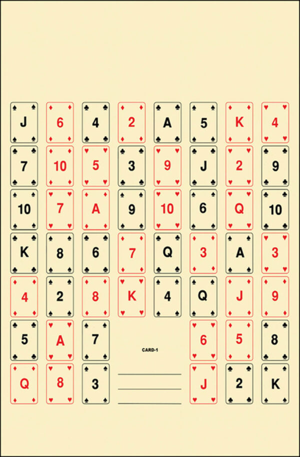 116055 Action Target CARD1100 Playing Card Target 22.5×24 100 Pack