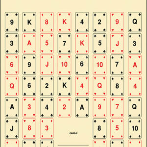 Action Target CARD2100 52 Playing Card Paper Targets 22.5 x 24 (100/Box)