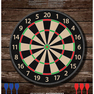 Action Target GSDARTS100 Paper Dart Board Targets 23×35 100/Box