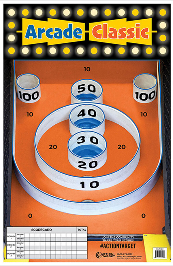Action Target Skee-Ball Paper Targets 23″ x 35″ — 100 Per Box