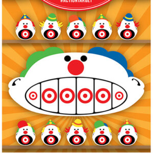 Action Target GSCARCLWN100 Clowns Paper Target 23 x 35, 100/Box
