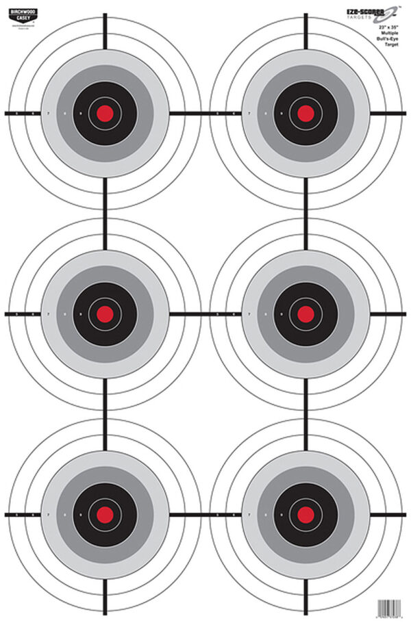 Birchwood Casey EZE-Scorer 6-Bullseye 23×35 100-Pack