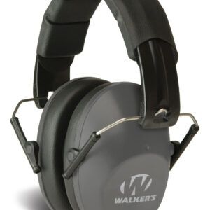 Walkers Pro Low Profile Folding Muff – Grey, 22 dB