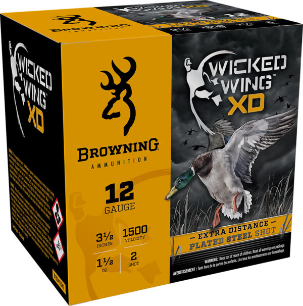 116344 Browning Wicked Wing XD 12 Gauge 3.5-inch 1 1/2 oz – 25 ct