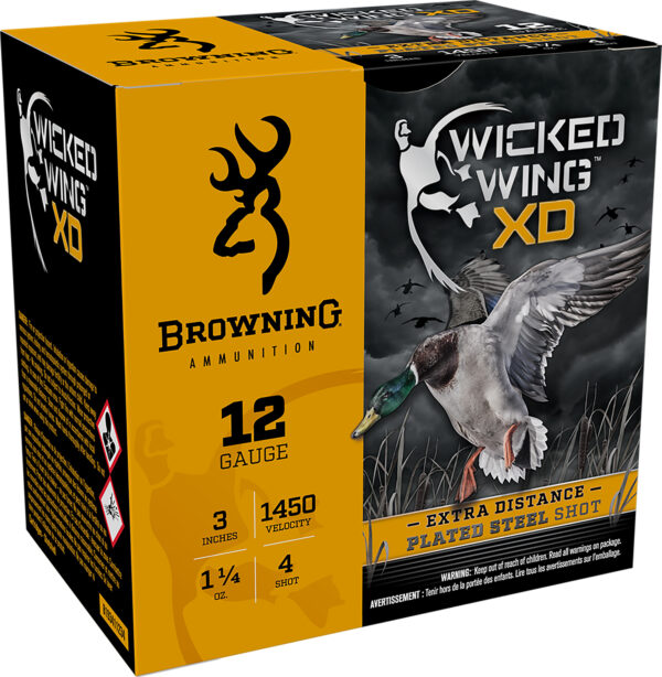 116346 Browning Wicked Wing XD 12 Gauge 3 inch 1 1/4 oz 4 Shot
