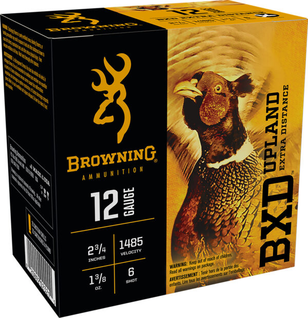 116352 Browning BXD Upland 12 Gauge 2.75″ 1 3/8 oz #6 – 25/Box
