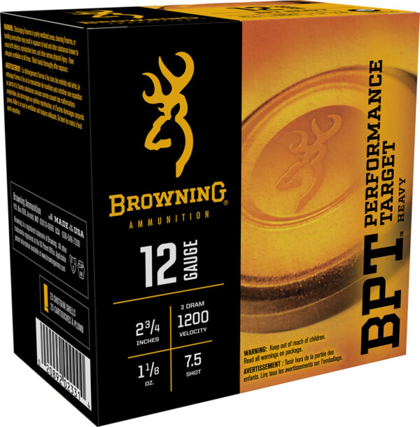 Browning BPT Performance Target Heavy 12 Gauge 2.75″ 25rd Box