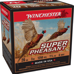 Winchester Super-X Super Pheasant 20ga 3″ 1-1/4oz #6 25rd