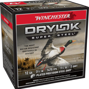 Winchester Drylok Super Steel 12ga 3.5in 1.5oz #2 – 25rd