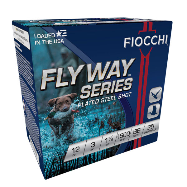 Fiocchi Flyway Steel 12ga 3in 1-1/8oz #BB 25rd