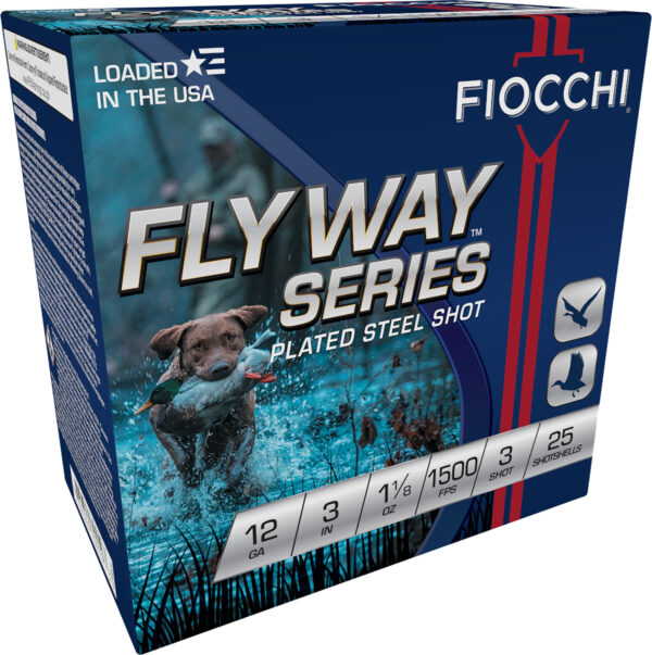 Fiocchi Flyway 12 GA 3in 1-1/8 oz #3 Steel 25rd