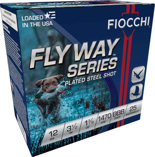 Fiocchi Flyway 12GA 3.5in 1-3/8oz BBB Steel 25rd