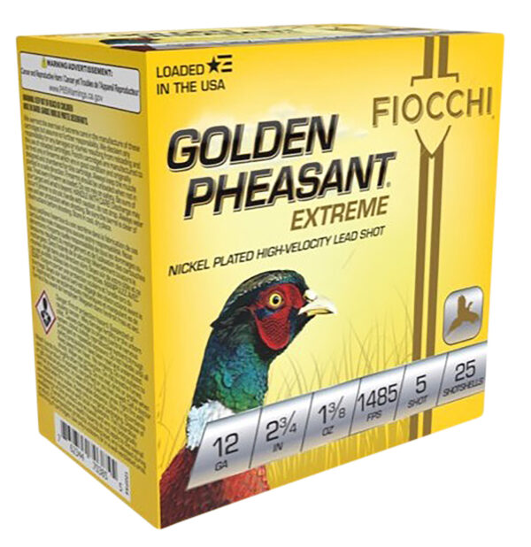 Fiocchi Golden Pheasant 12ga 2.75in 1-3/8oz #5 25rd