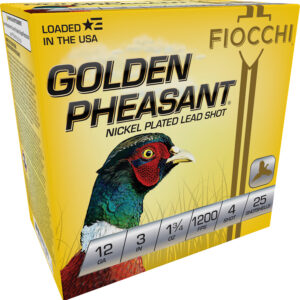 Fiocchi Golden Pheasant 12GA 3″ 1-3/4oz #4 25rd