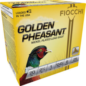 Fiocchi Golden Pheasant 20ga 2.75in 1 oz #6 – 25rd