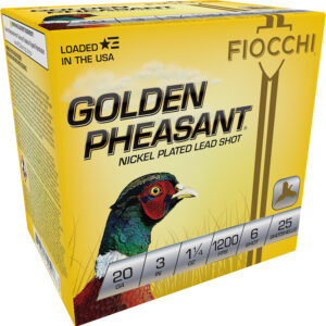 Fiocchi Golden Pheasant 20ga 3in 1-1/4oz #6 25rd