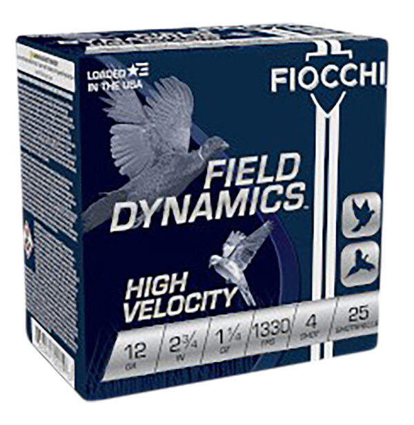 Fiocchi 12HV4 12 Gauge 2.75 in 1-1/4 oz #4 25rd