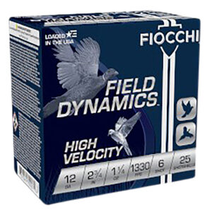 Fiocchi Field Dynamics HV 12 Gauge 2.75 in 1-1/4 oz #6 25/Box