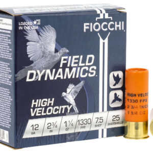 Fiocchi High Velocity 12ga 2.75in 1-1/4oz #7.5 25rd