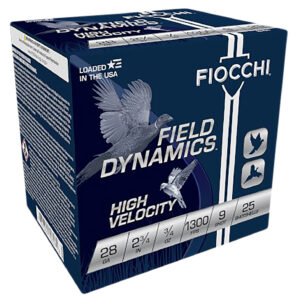 Fiocchi 28 Gauge Field Dynamics HV 2.75″ 3/4 oz #9 – 25/Box