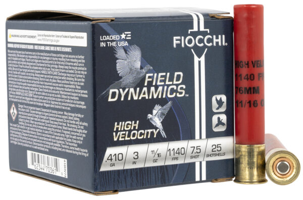 Fiocchi High Velocity .410 Bore 3″ 11/16oz #7.5 – 25rd