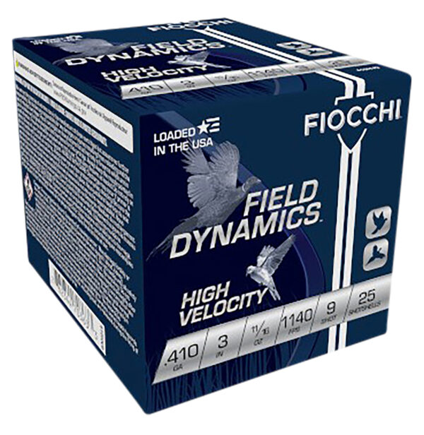Fiocchi High Velocity .410 Bore 3″ 11/16 oz #9 25rd
