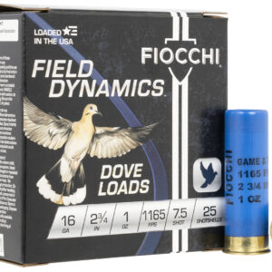 Fiocchi Dove & Quail 16ga 2.75in 1oz #7.5 25rd