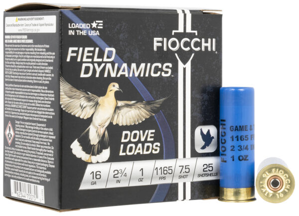 Fiocchi Dove & Quail 16ga 2.75in 1oz #7.5 25rd