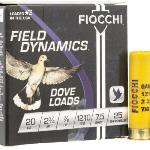 Fiocchi Dove & Quail 20ga 2.75in 7/8oz #7.5 25rd