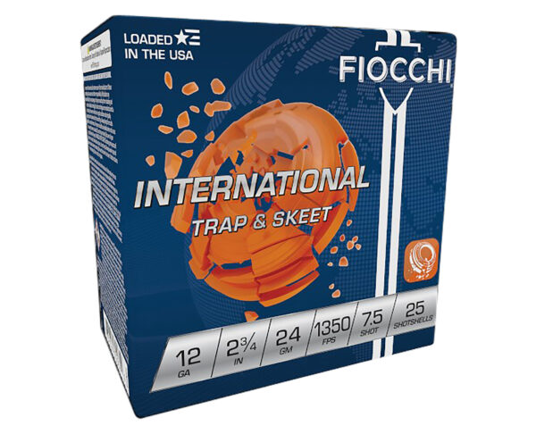 116612 Fiocchi Exacta Int’l Trap & Skeet 12ga 2.75in 24g #7.5, 25rd