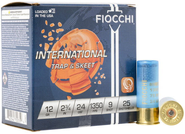 116614 Fiocchi Exacta Target 12 Gauge 2.75in 24g #9 25rd Box