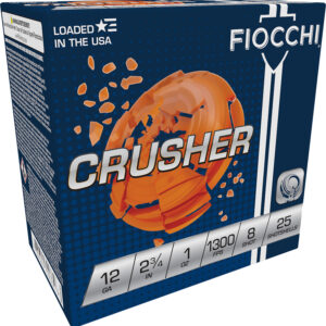 Fiocchi Exacta Crusher 12 Gauge 2-3/4″ 1 oz #8 – 25ct