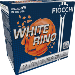 Fiocchi White Rino 12 Gauge 2.75in 1-1/8oz #7.5 25rd