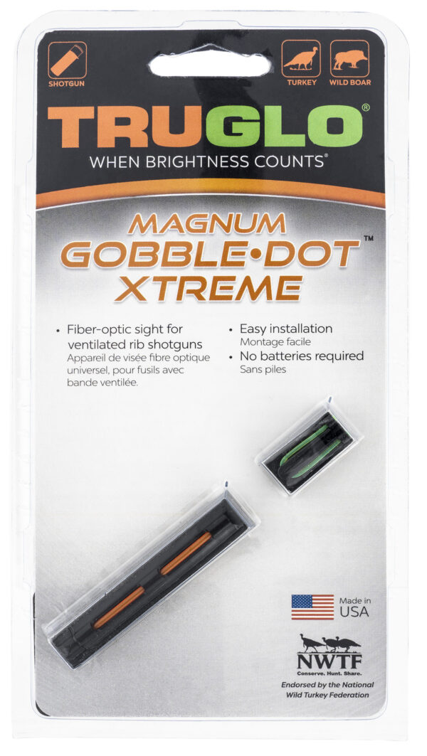 Truglo Gobble-Dot Xtreme 1/4″ Fiber Optic Sight Set