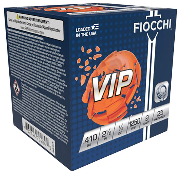 116641 Fiocchi VIP Target .410 Bore 1/2 oz #9 – 25/Box