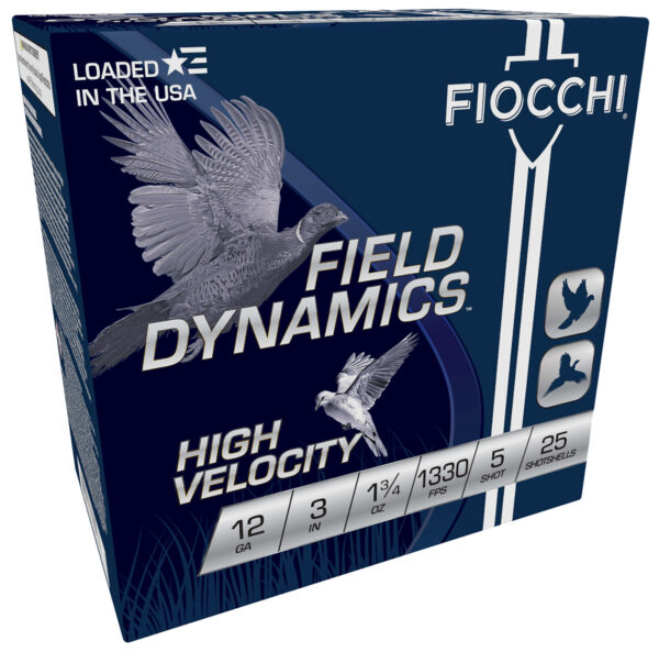 Fiocchi 12ga 3″ High-Velocity 1-3/4 oz #5 25rd