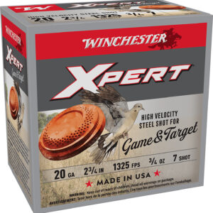 Winchester Ammo WE20GT7 Super X Xpert High Velocity 20Gauge 2.75″ 3/4oz 7Shot 25 Per Box/10 Case