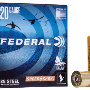 Federal Speed-Shok 20 Gauge 2.75in 3/4 oz #6 Steel, 25/Box