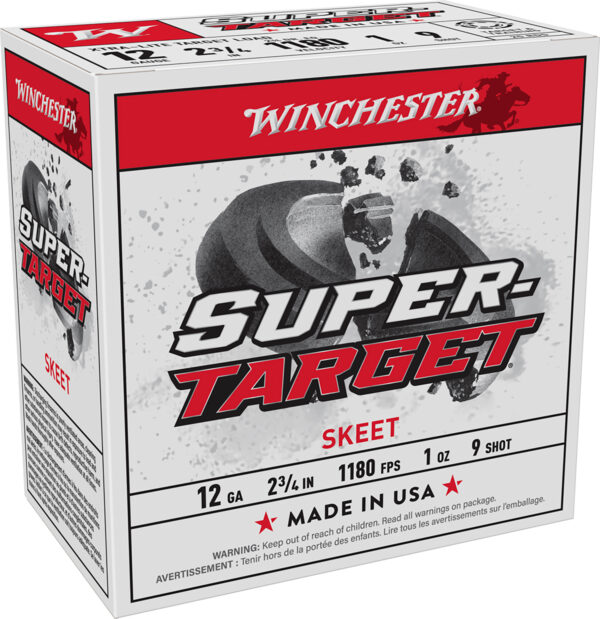 116855 Winchester SuperTarget 12 Gauge 2.75in 1 oz #9, 25/ct
