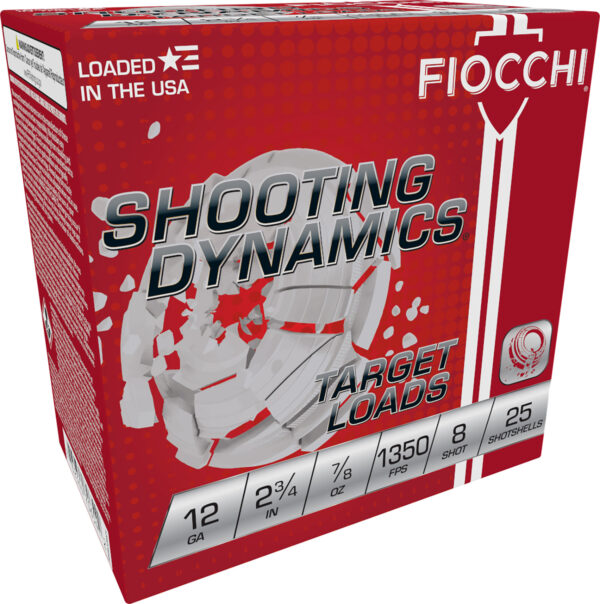 116866 Fiocchi Shooting Dynamics 12ga 2.75″ 7/8oz #8 25rd