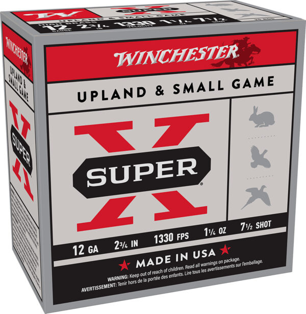 Winchester Super-X 12GA 2.75in 1-1/4oz #7.5 25rd Box