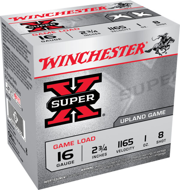 116942 Winchester Super-X 16 Gauge 2.75 in 1 oz #8 Shot 25rd