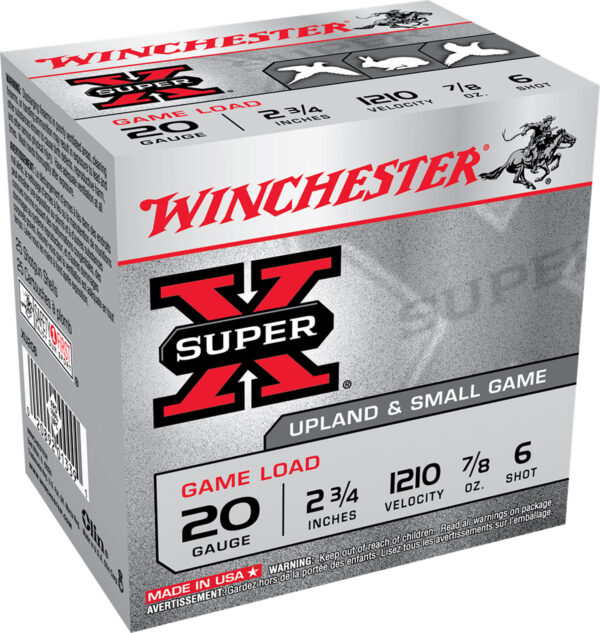 116943 Winchester Super-X Game 20 Gauge 2.75″ #6 25rd
