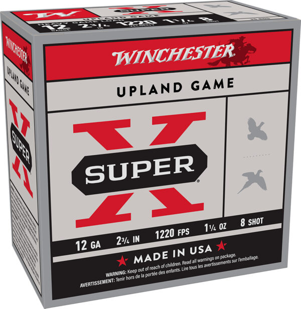 Winchester Super-X Heavy Game 12 GA 2-3/4 in #8 1-1/4 oz 25 ct