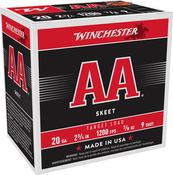 116985 Winchester AA Target 20ga 2.75in 7/8 oz #9 – 25rd