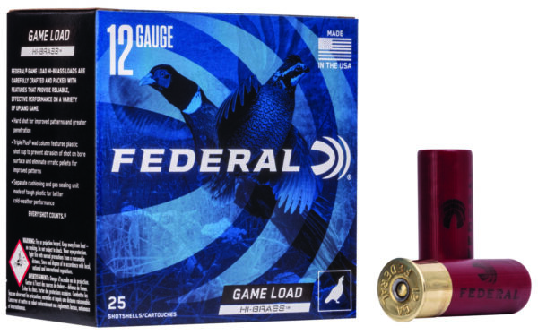 117003-1 Federal Game-Shok Hi-Brass 12ga 2-3/4″ 1-1/4oz 4 Shot 25/Box