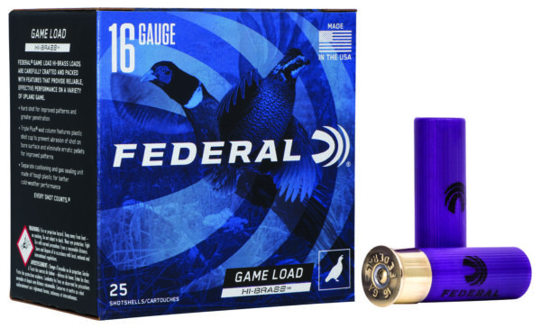 117006 Federal Game-Shok Hi-Brass 16ga 2 3/4″ 1-1/8oz #4 – 25rd